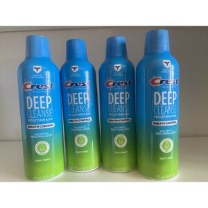 4 PACK--CREST DEEP CLEANSE Mouthwash SOFT MINT 16oz Breath Control NEW